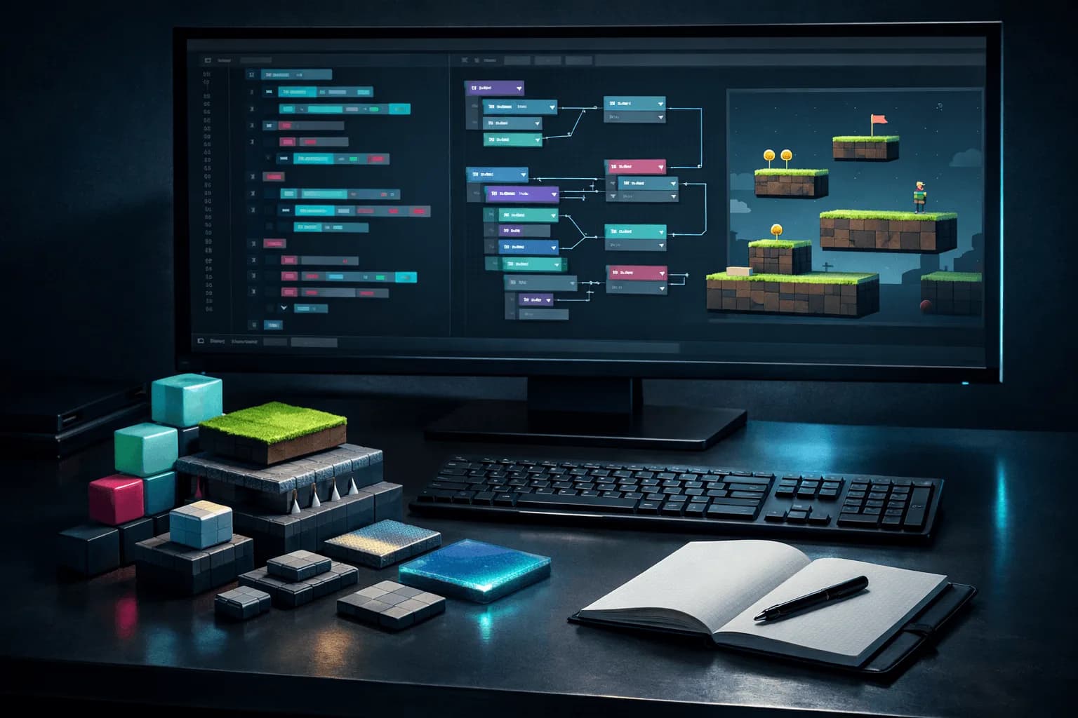 Bootcamp ve öğrenme sürecini temsil eden görsel